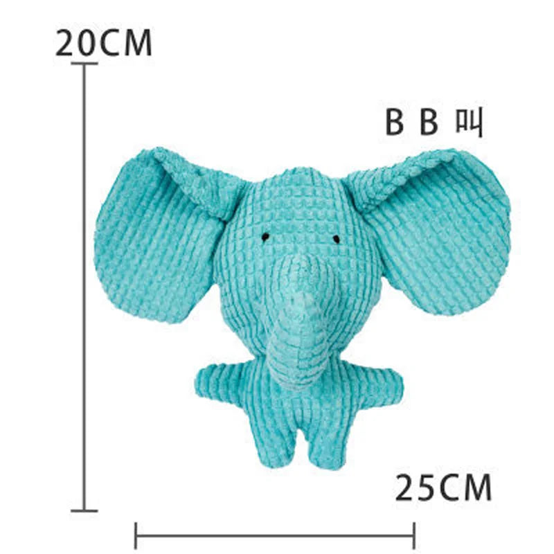 Plush Squeaky Dog Toy – Interactive Cow & Pig Chew Toy for Small & Medium Pets. Juguete de Peluche con Sonido para Perros – Forma de Vaca o Cerdo, Ideal para Morder.