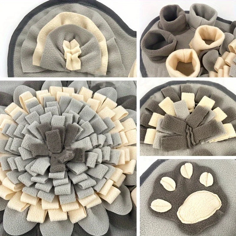 Interactive Sniffing Mat for Dogs – Durable Slow Feeder & Foraging Training Pad. Alfombra Olfativa para Perros – Alimentación Lenta y Entrenamiento de Búsqueda.