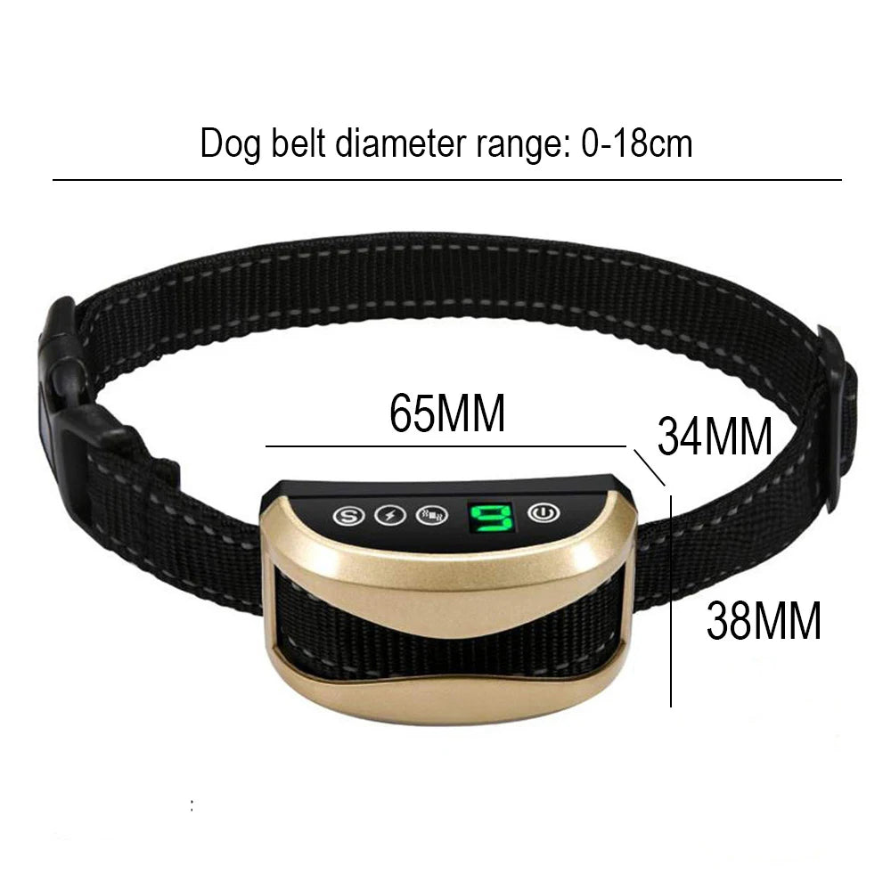 Anti Bark Dog Collar - Rechargeable & Adjustable Training Collar. Collar Antiladridos para Perros - Recargable y Ajustable para Entrenamiento.