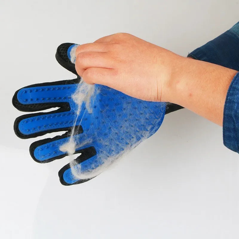 Pet Grooming Glove - for Cats & Dogs, Easy Hair Removal. Guante de Cepillado para Gatos y Perros, Remueve el pelo .Fácilmente