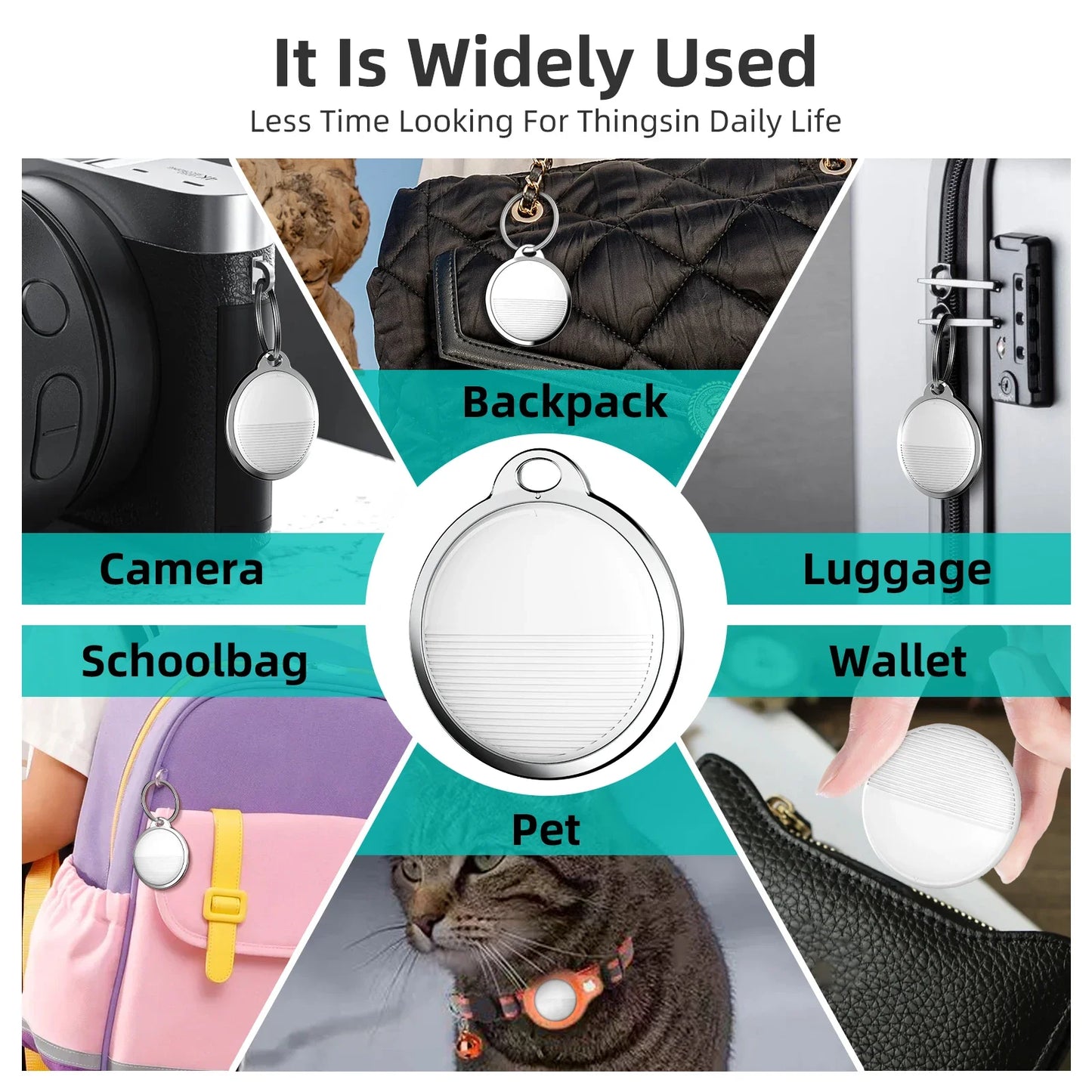 Mini GPS tracker -5- in -1 smart finder for keys, kids & pets.

Mini Rastreador Gps 5 en 1 Encuentra tus objetos fácilmente.