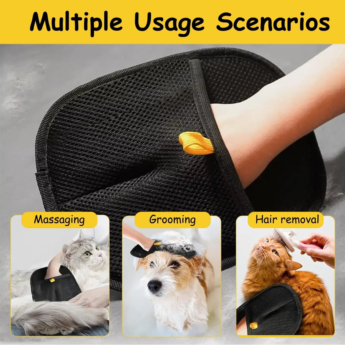 Removedor de Pelo para Mascotas - Reutilizable y de Doble Cara para Alfombras, Muebles y Mascotas.