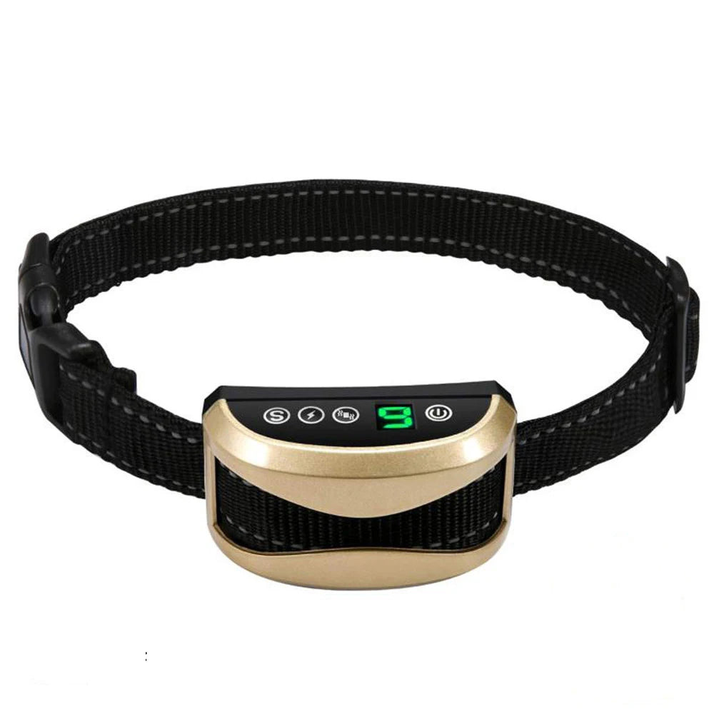 Anti Bark Dog Collar - Rechargeable & Adjustable Training Collar. Collar Antiladridos para Perros - Recargable y Ajustable para Entrenamiento.