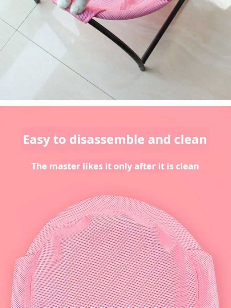Cat Hammock Bed – Breathable, Cooling & Elevated Pet Bed. Cama Hamaca para Gatos – Elevada, Fresca y Transpirable.