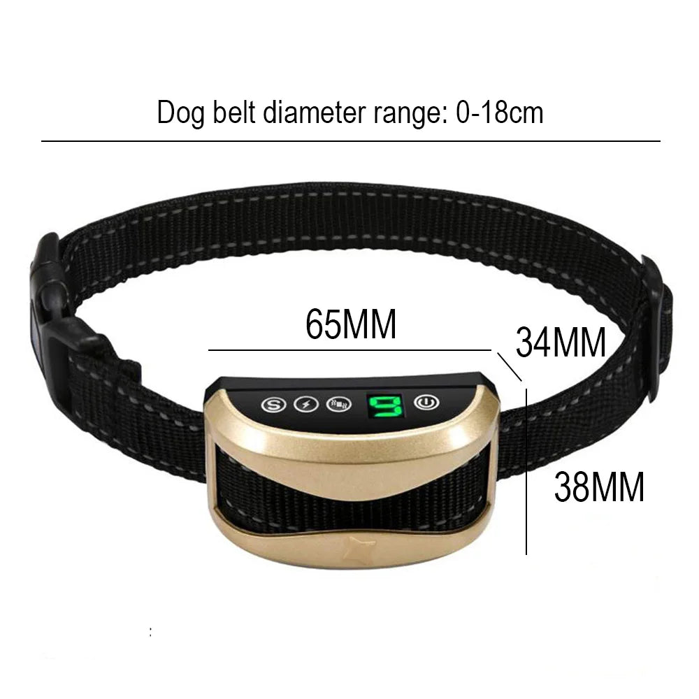 Anti Bark Dog Collar - Rechargeable & Adjustable Training Collar. Collar Antiladridos para Perros - Recargable y Ajustable para Entrenamiento.