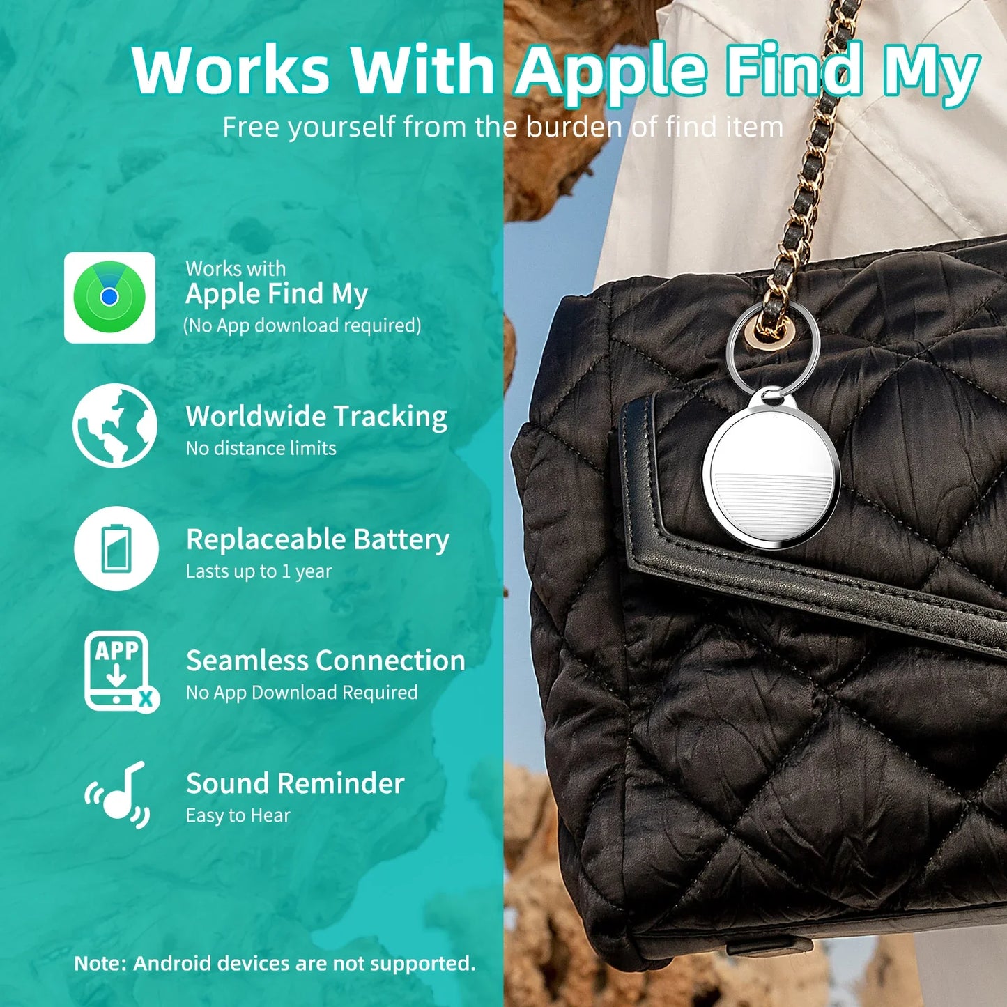 Mini GPS tracker -5- in -1 smart finder for keys, kids & pets.

Mini Rastreador Gps 5 en 1 Encuentra tus objetos fácilmente.