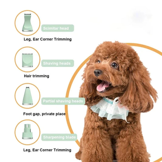 Electric Pet Clipper-4 in 1 Trimmer for Dogs & Cats.