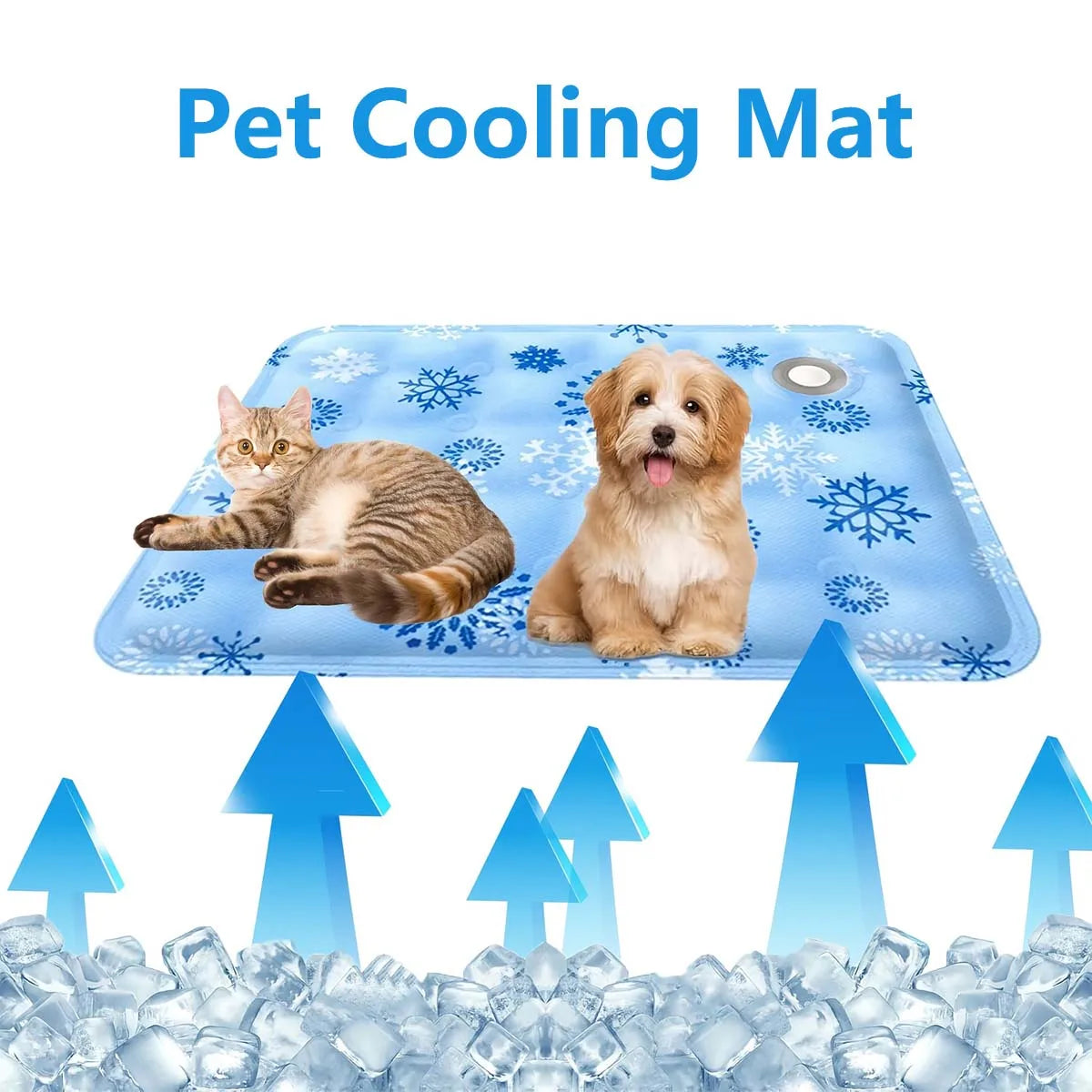 Pet Cooling Mat - Waterproof & Wear - Resistaint Bed for Dogs and Cats. Alfombra Refrescante para Mascotas Impermeable y Resistente para Perros y Gatos.