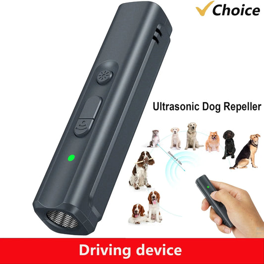 Ultrasonic Dog  Bark Deterrent Stop Dog Barking Portable Repellent with 16.4ft. Dispositivo Antiladridos Ultrasonico - portatil con Alcance de 5 metros.